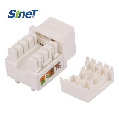 Κίνα Punch Down Unshielded UTP Cat6 8P8C RJ45 CAT5e Cat.6 Network Keystone Jack Module Modular 90 degree προς πώληση