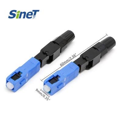 China FTTH Fibra Optica SC UPC SM Fast Conector Ferrule Flat Cable Quick Assembly Connector rapido zu verkaufen