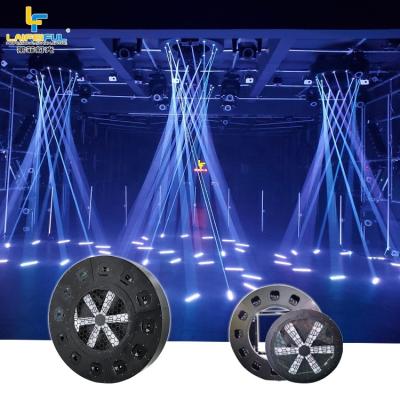 China Theme Park NEW 3d 36W 24W RGB Laser Matrix Light 12 Circle Circle Fan Club Fan Head Laser Projector With Led Fan Light for sale