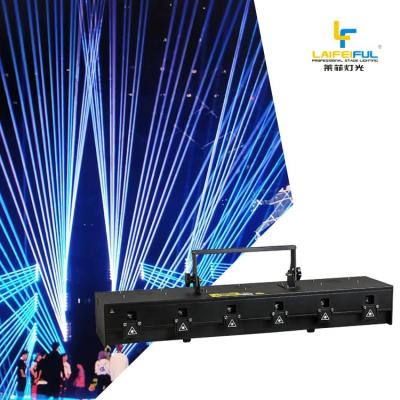 China Theme Park Disco DJ 6 Animation Laser Bar Set Beam Head Light 25kpps 18watt SIXSCAN in RGB for sale