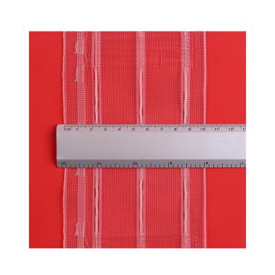 China Hot-selling Single Sash Curtain 10cm Transparent Sheer Accessories 100% Polyester Curtain Strips For Curtain for sale