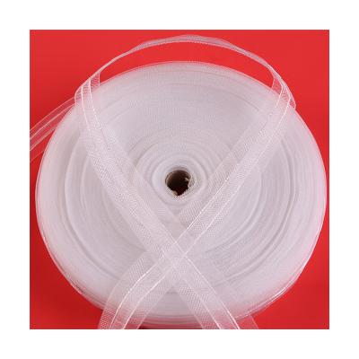 China Good Quality 3.2cm Single Sheer Polyester Curtain Tape 100% Polyester Sash For Curtain for sale