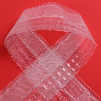 China Single Curtain Striping Wholesale 100% Polyester Pinch Accessories Slide Pleat Curtain Strip For Bedroom for sale