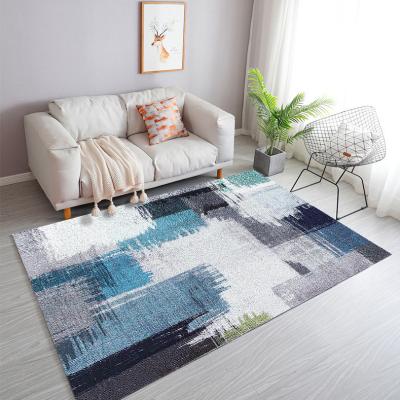 China Modern factory customized modern 3d printed 100% polyester print living room rug cover alfombra for sale