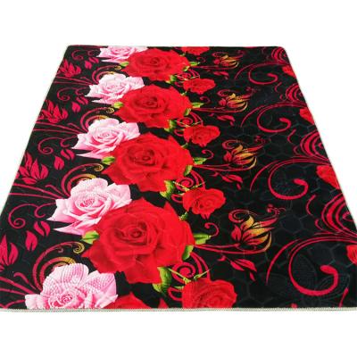 China Modern Wholesale Soft Customized Embossed Flannel Rug For Living Room Bedroom Hallway Floor for sale