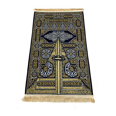 China Eid Prayer Mat Portable Islamic Namaz Sala Sajjadah Heavy Duty Muslim Prayer Blanket Mat Gifts Turkey Anti Slip Stain Factory Wholesale for sale