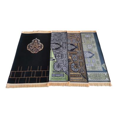 China Non-slip Compound Mosque Fast Delivery Flannel Muslim Prayer Mat Carpet for sale