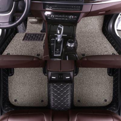 China High Quality Custom Leather Floor Mats Set For Nissan 2012-2016 GTR All-season Protection PVC Car 7d Leather Floor Mats for sale