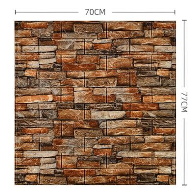 China Modern Wall Panels Foam Brick Cream Painted Stone Effect Wall Tiles Peel For Living Room Bedroom TV Background Wall Decor Tiles for sale