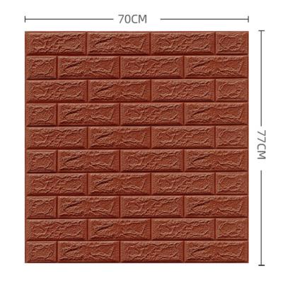 China Modern 3D Wall Panels Peel and Stick Foam Wall Tiles Painted Decorative Faux Brick Wallpaper XPE Foam Wall Tiles for sale