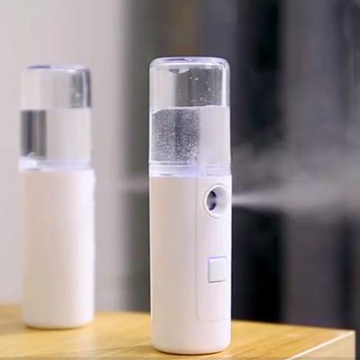 China Portable Mini Air Humidifier Electric Facial Sprayer Moisturizer Mist Handheld Rechargeable Personal Home for sale