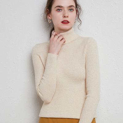 China SW007 Anti-Wrinkle Women Turtle Neck Sweaters Autumn Winter Slim Pullover Women Basic Casual Soft Knit Sweater Warm Pullover for sale