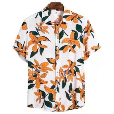 China BL003 Wholesale Men's Short Sleeve Casual Beach Party Hawaiian Shirt Print Pattern Shirt Button Down Shirts Viable for sale