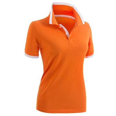 China PL063 Anti-wrinkle golf gym fitness sports short sleeve polo women girls polo shirt for sale