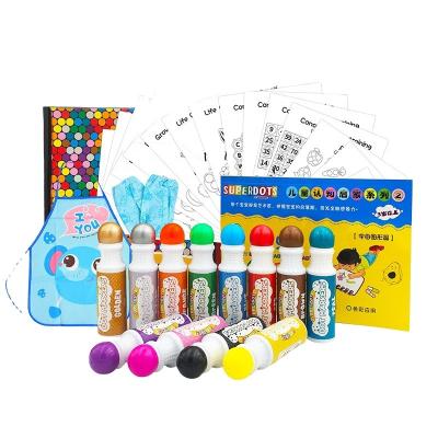 China Educational Toys 2022 Hot Educational Toys Art Sets No Mess Bingo Dabbers Washable Dot Pens Pack With Activity Book Painting Set For Toddlers for sale