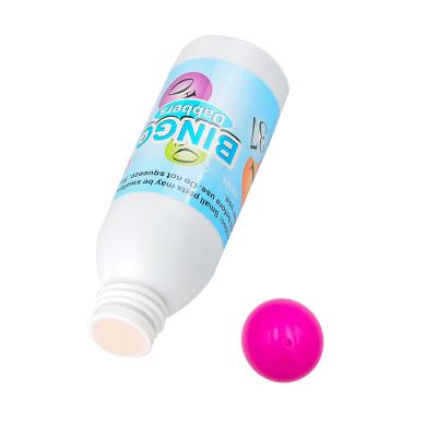 China Plastic Non-Toxic Bingo Card Game Dauber Ink Graffiti Tools Ink Container Kids Dot Markers Painting Tools for sale