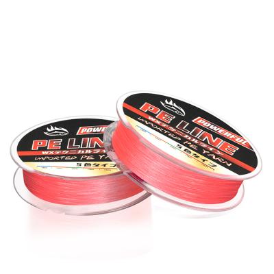 China High-knot Strength Wholesale OEM Braided Line 4 Strands Outdoor Fishing Tuna Line for sale