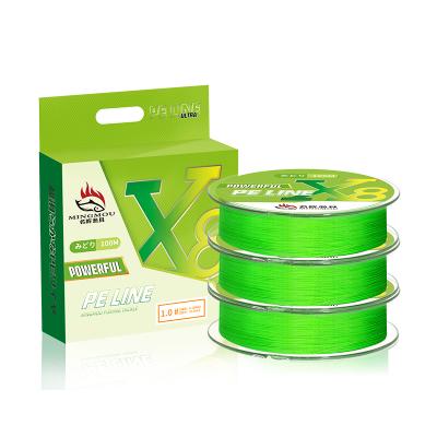 China High Quality Factory Price Float Cue No Fade Pe 8 Strand 100m Long Braid Fishing Line for sale