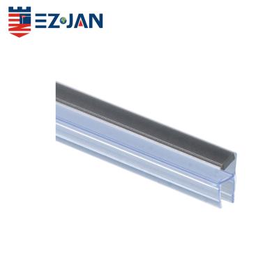 China Good Quality PVC Custom Shower Glass Door Bottom Flange Seal Rubber Strip EJ-1152 for sale