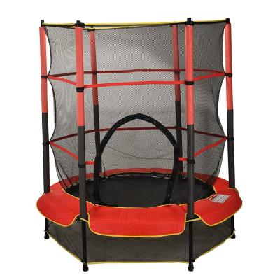 China With Protective Net Kids 55inch 4.5ft Indoor Mini Trampoline With Safety Net for sale