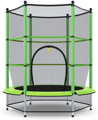 China With Protective Net Wholesale 55Inch Customized Color Mini Kids Trampoline With Safety Net for sale