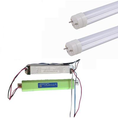 China Residential automatic backup device 10w 14w 18w t8 rechargeable emergency led tube with backup battery for sale