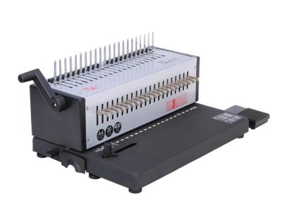 China A4 Size Electric Comb Binding Machine With Foot Pedal Controlled , 3x8 Mm Hole Size for sale