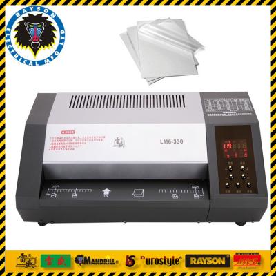 Κίνα 6 τοποθετώντας σε στρώματα Laminator θερμαντικών στοιχείων μεγέθους μηχανών A3 A4 A5 A6 γραφείων κυλίνδρων προς πώληση