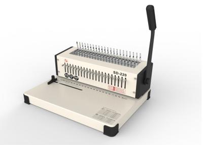 China Manual Heavy Duty Binding Machine , Standard Plastic Binding Combs Metal Comb Binding for sale