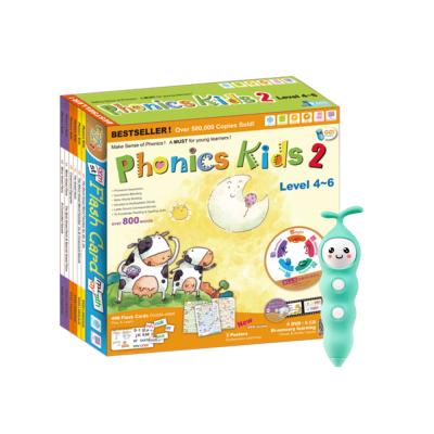 China Toy Phonics Kids Set 2 XY1807 Children's Educational Reader Reading Book with Reading Pen for sale