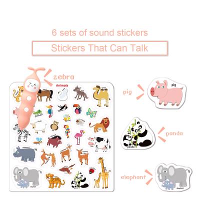 China Educational Toy 6 Sets Chinese And Healthy Sticker Book Silicone Reading English Study Reusable Stickers for sale