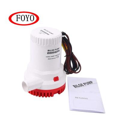 China Used in FOYO Brand 24V 1500 GPH Marine Electric Submersible Bilge Pump Marine Salling Boat with Hose ID 29mm Electric Submersible Gasoline Price for sale