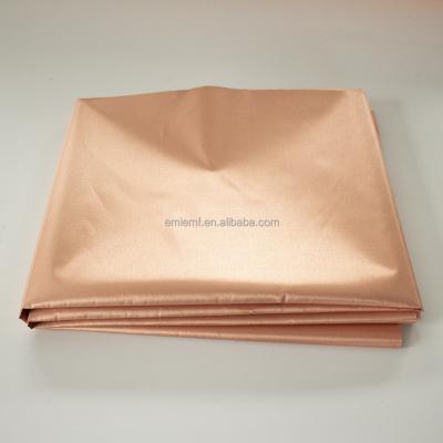 China Antistatic Copper Coated Fabric Nickel RFID Blocking Fabric Material 108cm Width for sale