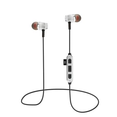 China Cheap factory sale BT earphone ST-K18 2021 TF card light non-magnetic promotional gift cheap radio BT sports wireless earphone for sale