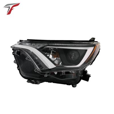 China American Standard Headlight Front Light Black Frame Far Car Headlight Near DRL Car Part For Toyota RAV4 LED 2016 61.5*20*59cm for sale