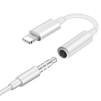 China Music Listening Lighting To 3.5mm Jack Audio Adapter Headphone Jack Adapter For iPhone for sale