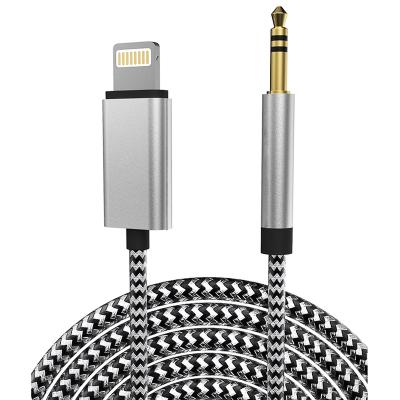 中国 Nylon AUX. of cable braided 3.5 mm AUX audio cable. to light audios ning video cables for iPhone 販売のため