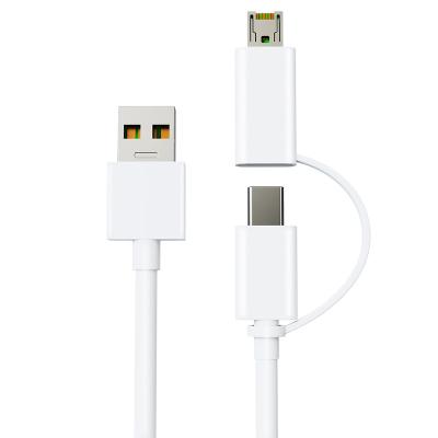 中国 MP3/MP4 Player 3ft 5ft Dual Head Type C and Micro USB2 in 1 Data USB Charging Cable 販売のため