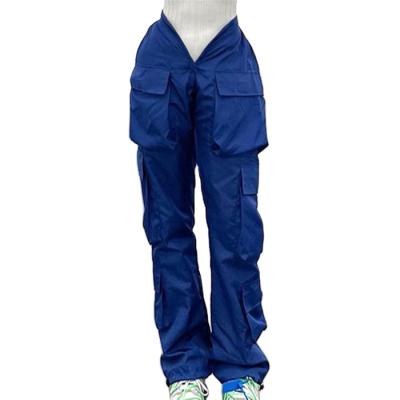 China anti-wrinkle ladies pants trousers royalblue street women hot sexy cargo pants for sale