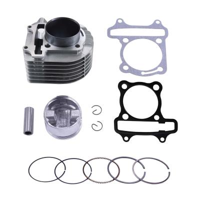 China Steel 62.5mm Big Bore Complete Cylinder Head With Piston Kit For 4 Stroke GY6 180cc-200cc Engine Chinese ATV Quad 4 Wheeler Go 1P63QML for sale