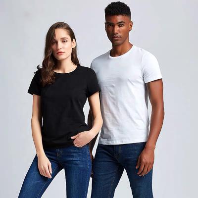 China 100% O-Neck Mens Womens T-shirt Custom Wholesale Mens T-shirts High Quality Anti-Wrinkle Plain Cotton Men's Shirt T-shirt for sale