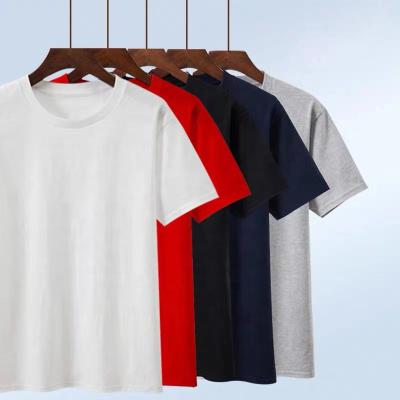 China High Quality 100% Cotton Wholesale Anti-Wrinkle Plain Multi Color T-shirt Customized Printed T Shirts Men Women T-shirt for sale