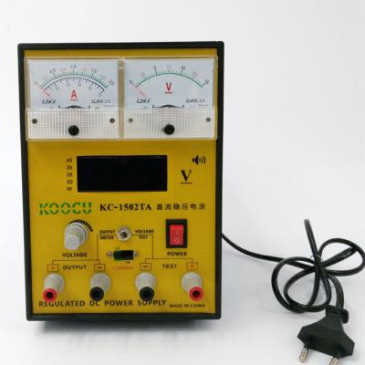 China DC Power Supply for Repair and Industry KOOCU 1502TA DC Testing Change Power Supply to LED Display for Mobile Phone Repair for sale