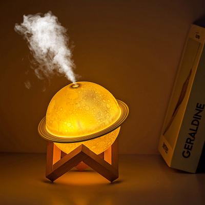 China 15-20ã Ž ¡ 200ML Mini Portable Cool Mist USB Cool Light Led Moon Lamp Diffuser Air Humidifier for sale