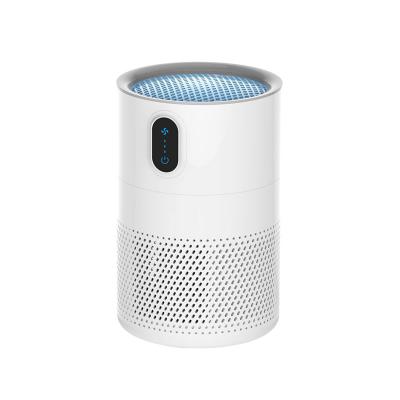 China Can add UV Portable Air Purifier for Home True HEPA Filters, USB Desktop Air Filter for sale