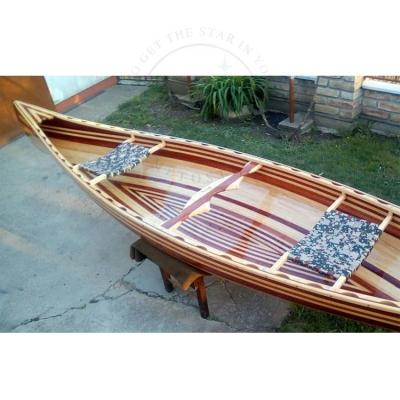 China Fishing Recreational Fishing Canoe/Boat/Cedar Wooden Strip Kayak For Family for sale