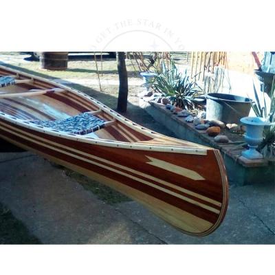 China Fishing Canoe/Boat/Kayak Cedar Wooden Recreational Fishing Hand Made From China With Factory Price for sale