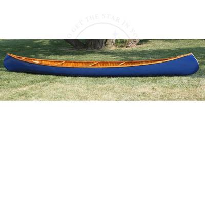 China Fishing Wooden Kayak / Boat / Canoe Blue Color Old Town With Ribs Curved Bow Made By Cedar for sale