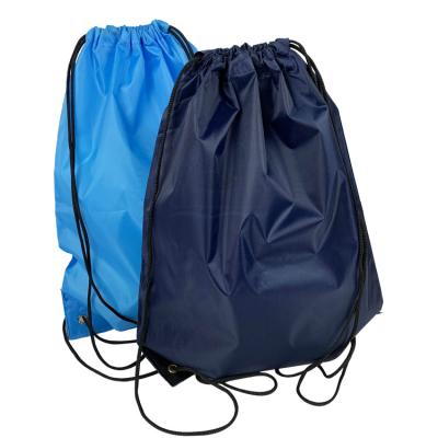 China Custom Logo Bags 210D Polyester Drawstring Eco-friendly Sports Backpack Promotional Bag Polyester Custom Drawstring Bags for sale