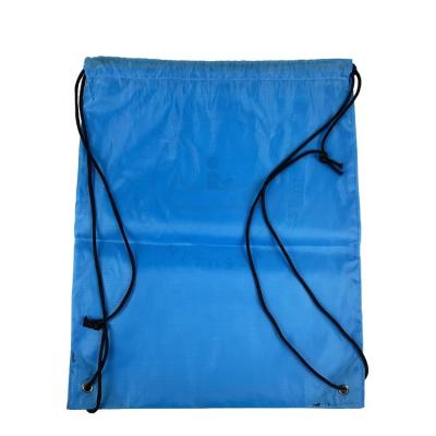 China Wholesale Customized Promotional Polyester Nylon Drawstring 30cm Shop And Backpack Eco-friendly Draw String Bags for sale